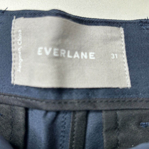New Everlane The Slim Fit 9" Performance Chino Navy Blue Men's 31 NWT - Picture 2 of 9